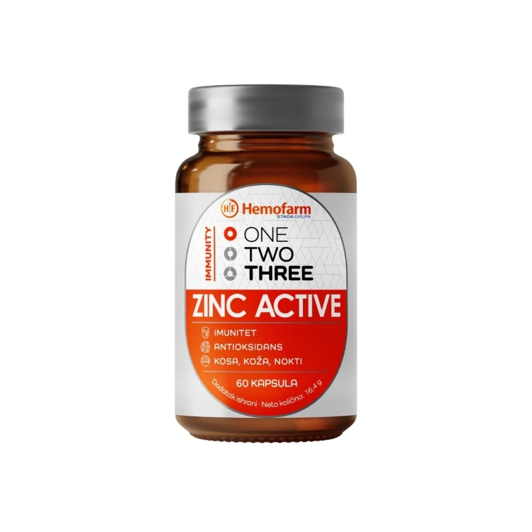 One Two Three Zinc Active (cink-pikolinat) 60 kapsula