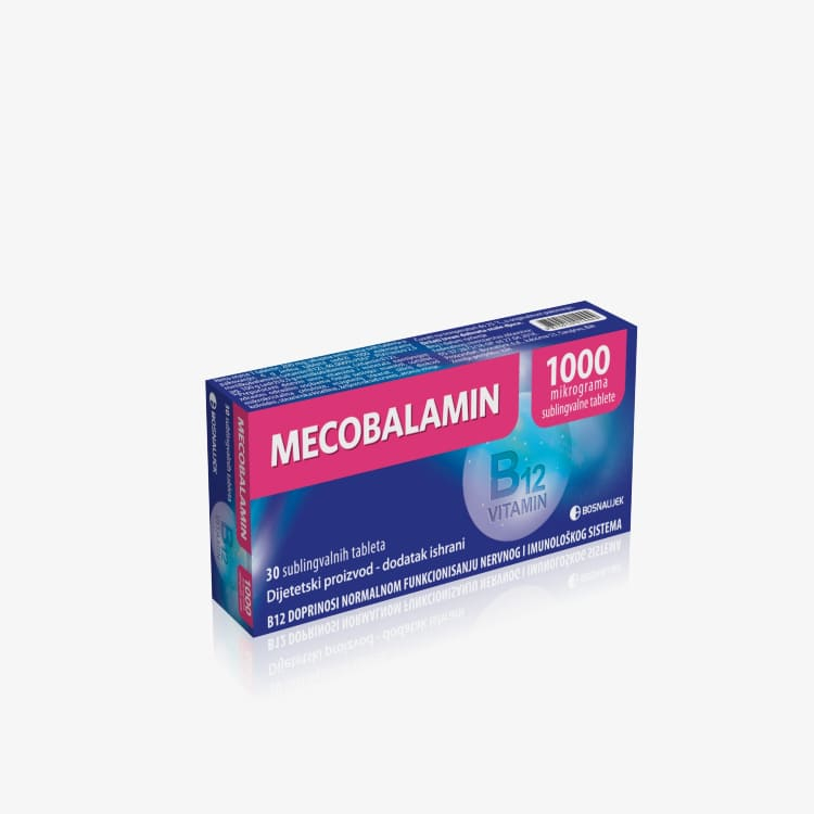 Mecobalamin 1000mcg 30 sublingvalnih tableta