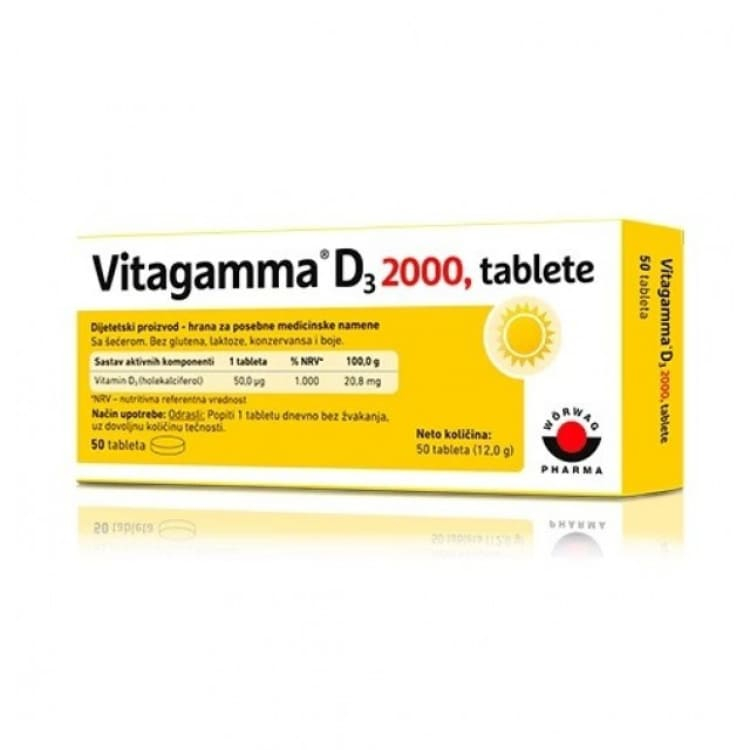 Vitagamma D3 2000 50 tableta