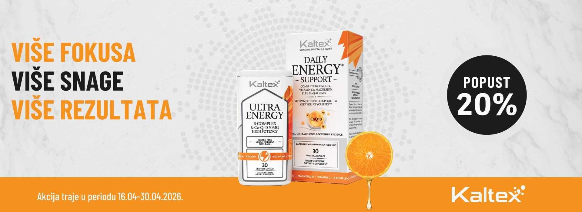 Kaltex Ultra Energy B-Complex + Q10 - promo cena brend - Srbotrade