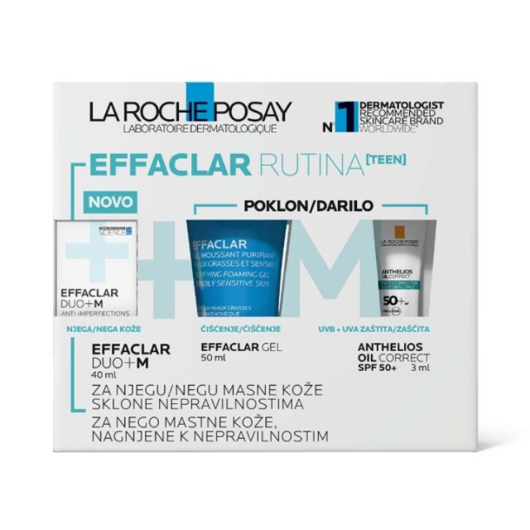 La Roche Posay Effaclar Teen Rutina (Effaclar Duo M+ krema 40ml + Effaclar gel 50ml)
