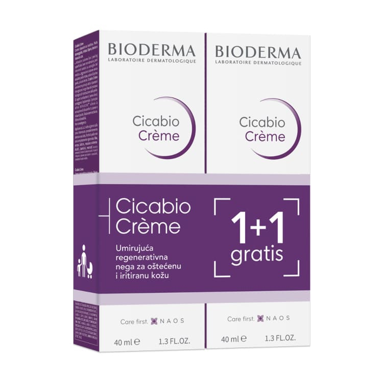 Bioderma Cicabio krema 40ml 1+1 gratis