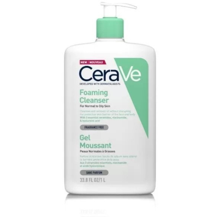 CeraVe Penušavi gel za čišćenje za normalnu do masnu kožu 1000ml
